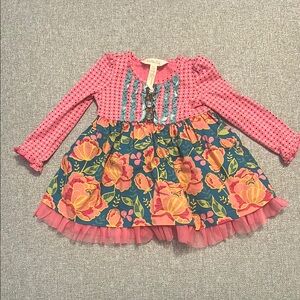 Floral Pink and Blue Matilda Jane Dress/Top